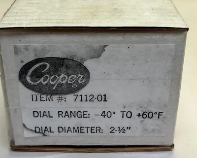 New | in-Stock COOPER 7112-01 Temperature/Pressure Ohio US | Surplus Asset Holdings #1240437