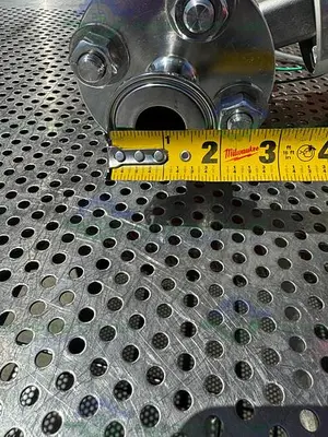 USED YOKOGAWA ADMAG CA202SN MAGNETIC FLOWMETER W/ 1" SANITARY FITTING