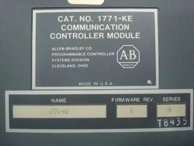 Allen Bradley 1771-KE/A PLC-5 Communcation Controller Module Rev. G Used