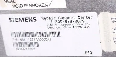 REPAIRED SIEMENS 6SN1-123-1AA00-0DA1 POWER MODULE 6SN11231AA000DA1