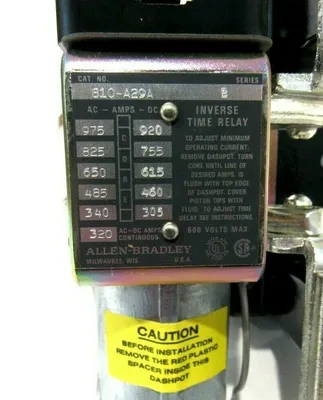 NEW ALLEN BRADLEY 810-A29A MAGNETIC OVERLOAD RELAY SER.B 810A29A