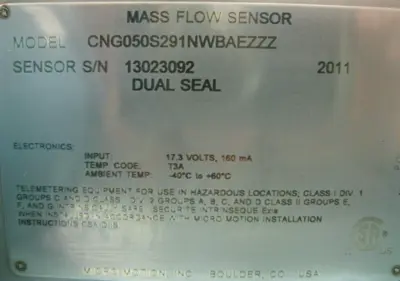 USED Micro Motion CNG050S291NWBAEZZZ