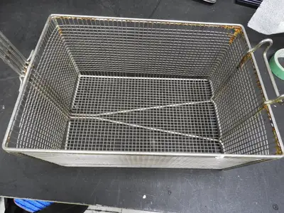 Used Winco Used Winco 13.5"x9.5"x6" Commercial Deep Fryer Basket Food, Restaurant, & Bakery Parts & Accessories Illinois US | Falcon Restaurant Supply #1376618