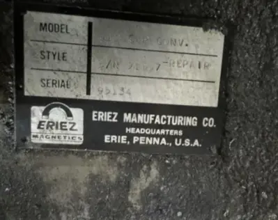 ERIEZ TYR-TRAC 12" magnetic conveyor | Universal Press & Machinery (UPM) (5)