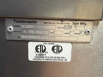 Used Toastmaster Used Toastmaster 3C80A 29-Inch Built-In Commercial 3-Drawer Chip Food Warmer 120V Heated Cabinets & Displays Illinois US | Falcon Restaurant Supply #1376218
