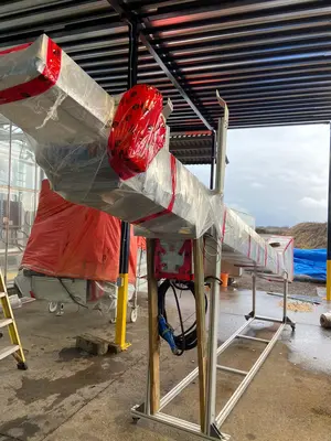 Tray Filler and Bale Breaker Line