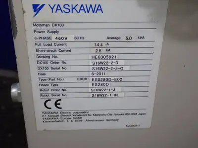 USED YASKAWA ELECTRIC CORPORATION MOTOMAN DX100