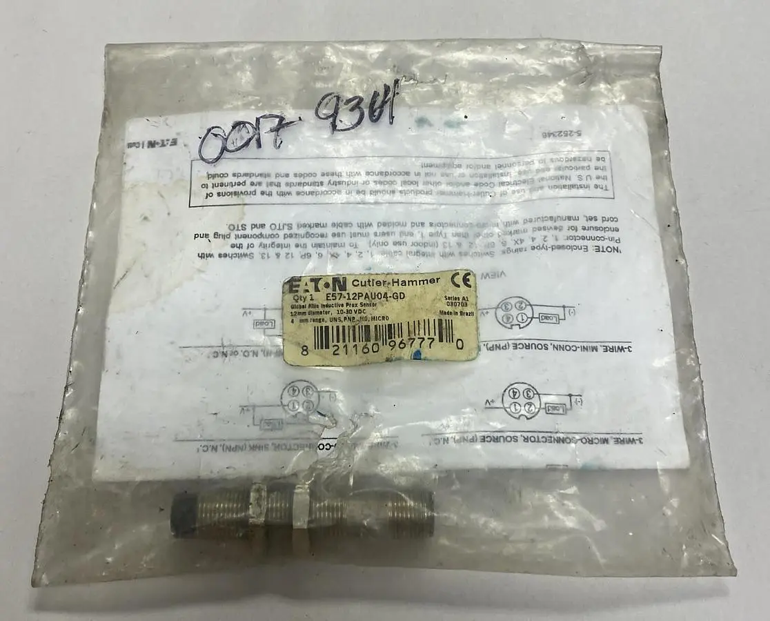 New | in-Stock EATON E57-12PAU04-GD Proximity Sensors Ohio US | Surplus Asset Holdings #1206135