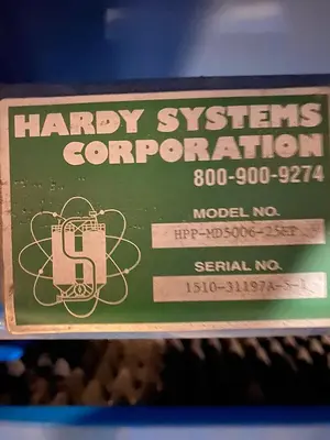 USED APEX HARDY SYSTEMS HPP-MD5006-25HP