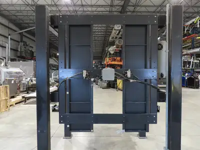 42"W x 48"L Pallet Feeder Dispenser for Robot Palletizer Conveyor 98"H