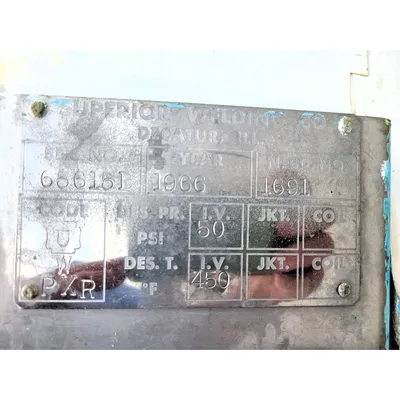 Used 2,200 Gal 316 Stainless Steel Jacketed Pressure Rated Reactor Mix Tank