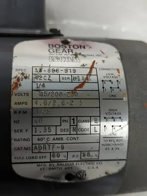 Used BOSTON GEAR ADRTF-B Industrial Controls Ohio US | Surplus Asset Holdings #1399680