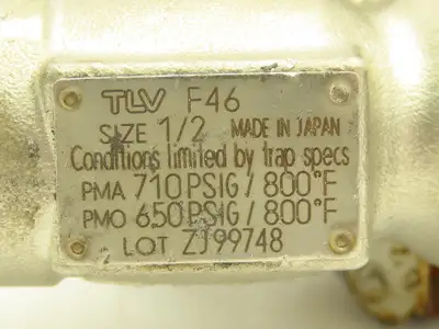 TLV L32 Thermostatic Steam Trap 1/2" NPT F46 Quick Trap Connector Stainless