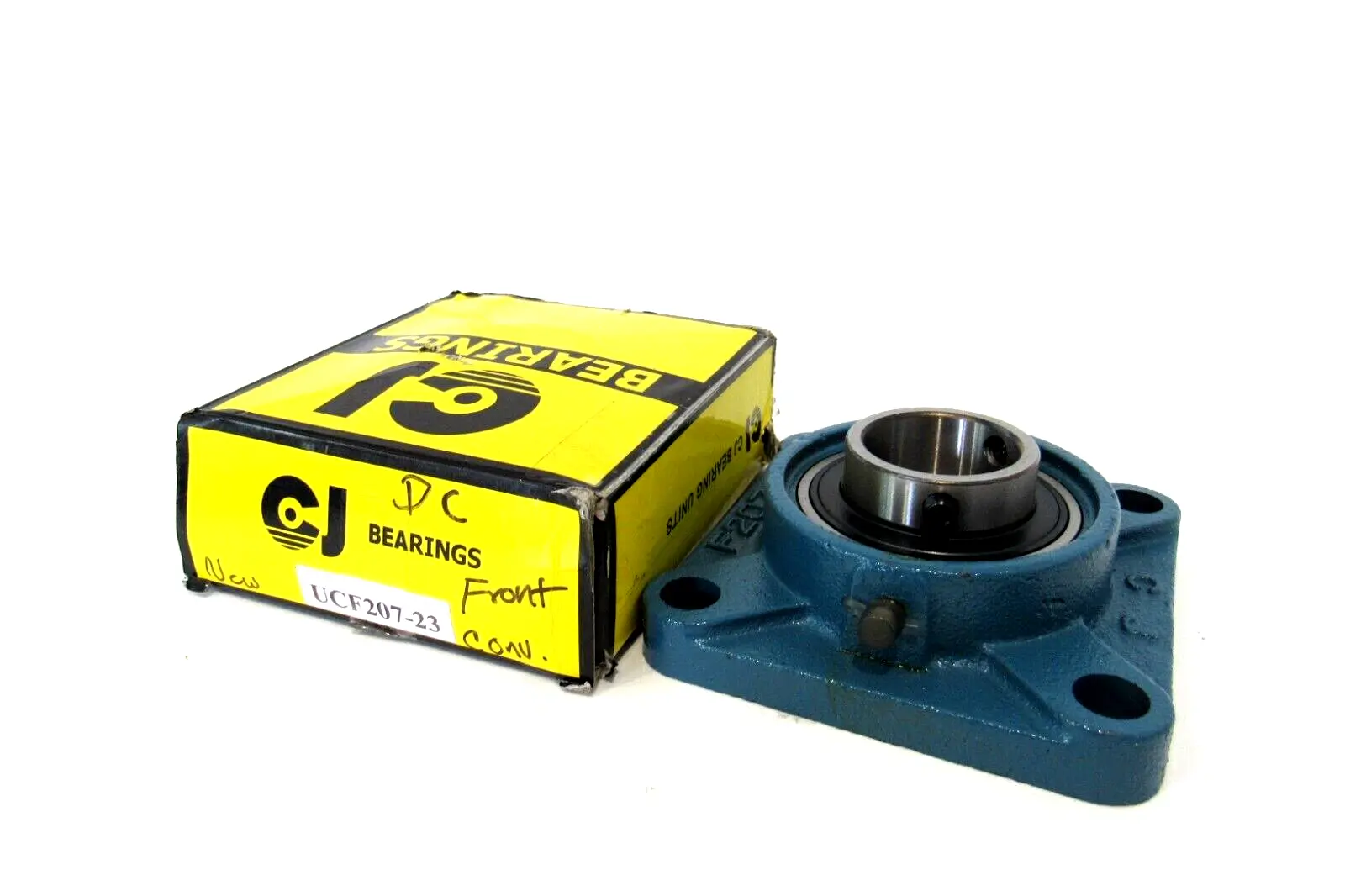 NEW CJ BEARING UCF207-23 FLANGE BEARING UCF20723