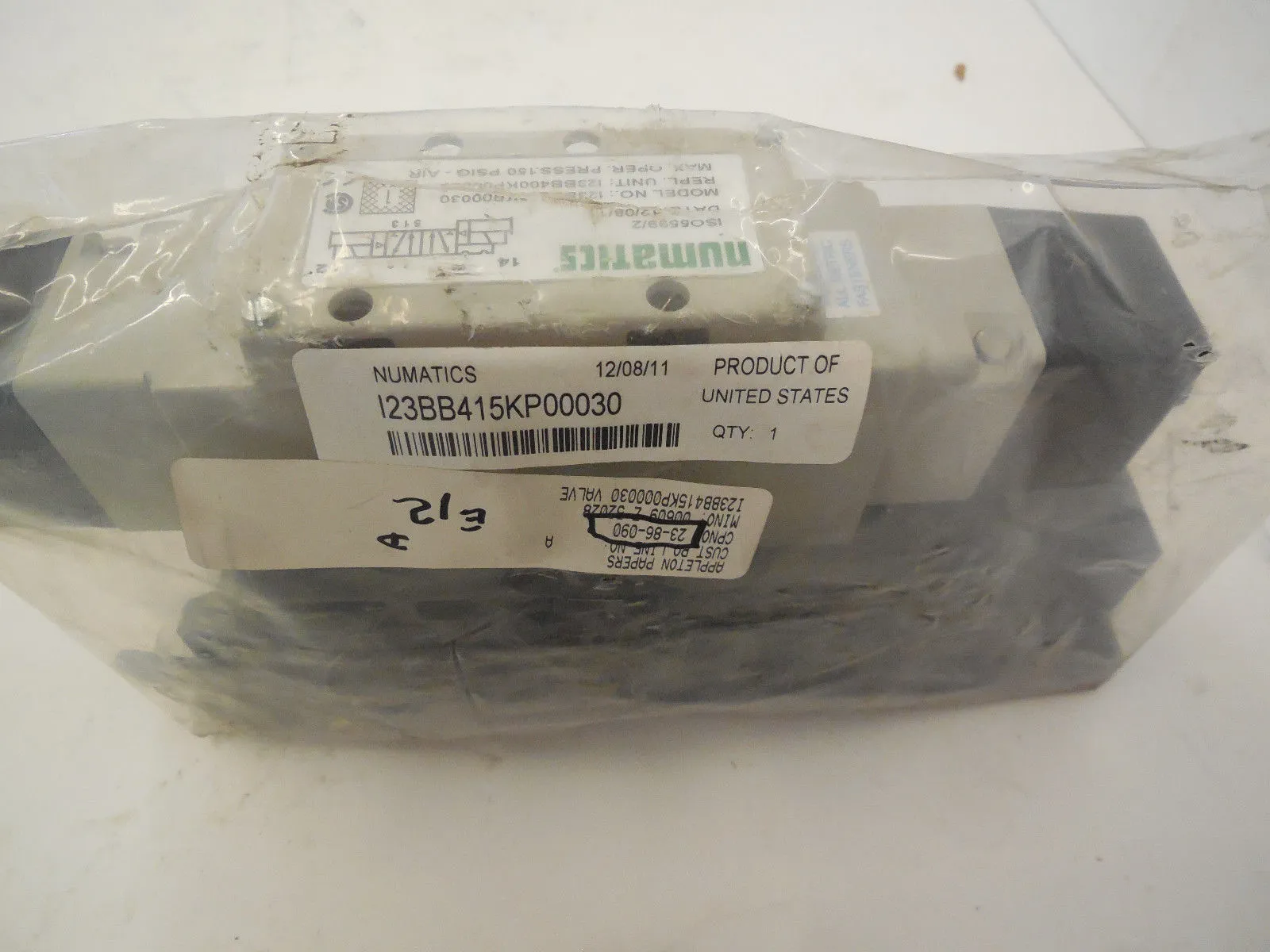 NEW NUMATICS I23BB415KP00030 SOLENOID VALVE