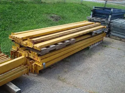 LOT OF 42 INCH DEEP PALLET RACKING