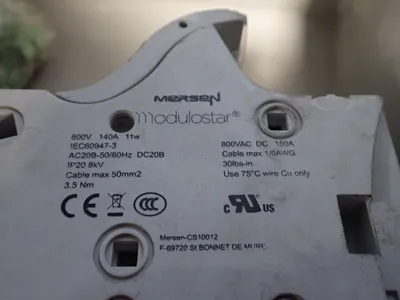 Mersen, Sick, Allen Bradley Connectors, Slot Rack Module