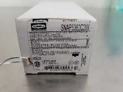 NEW HUBBELL SNAP5362C2W