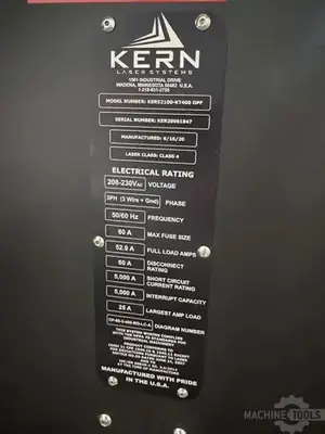 Used 2020 KERN KER52100-KT-400 Laser Markers Illinois US | Perfection Global, LLC. #1547889
