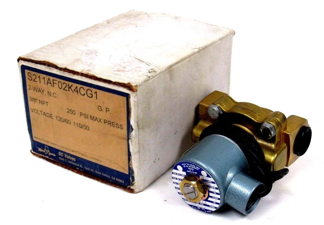 NEW GC VALVES S211AF02K4CG1 SOLENOID VALVE