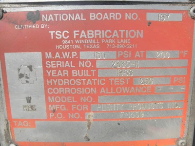 USED LUBE SYSTEMS INC. NFP-1-1-150-2-SS4