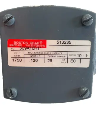 NEW BOSTON GEAR 309A10HT1 GEARBOX RATIO 10:1