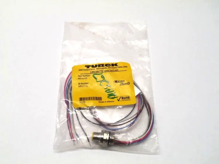 New | in-Stock Turck Euro Fast Male 6 Pin Connector U5117-1 Electrical Fittings Michigan US | Maverick Industrial Sales #1493891