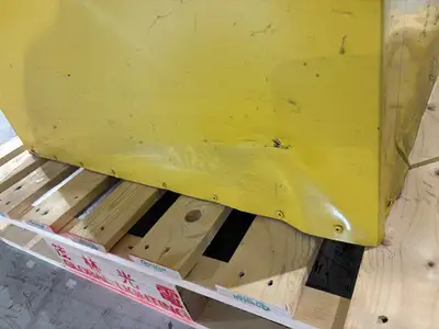 31531565 | Flammable Liquid Storage Cabinet, Safety Yellow, 31.5"x31.5"x65" No Key - Used
