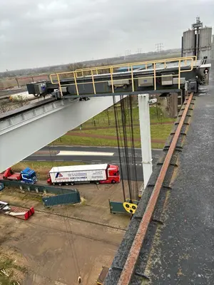 USED SWF GANTRY CRANE 70 TON + 5 TON X 25 METER