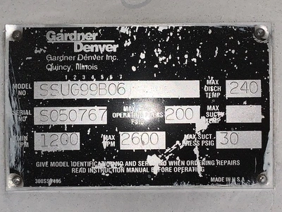 USED Gardner Denver SSUG99B06