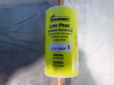 Used COOPER BUSSMANN LPJ125SP Fuses Ohio US | HGR 24 #1006756