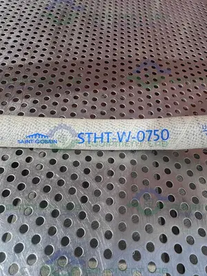 USED SANI TECH STHT-W-0750 96" SILICONE HOSE W/ 3/4" SANITARY FITTING