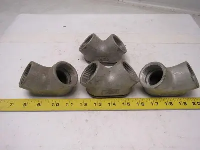 Raco 2655 1-1/4 90 Degree Handy Ells Threaded Conduit Coupling Lot of 4