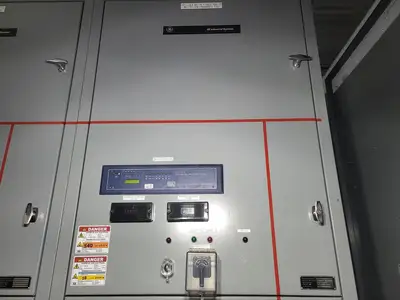 25kV 1200A 3ph Switchgear Unit w/ (2) Power Vac Breaker VB1 27.0-16-0