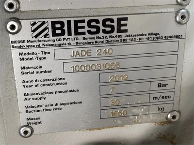Used 2019 BIESSE JADE 240 Edge Banders Florida US | MachineryMax #1345049