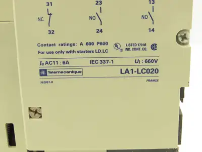 Telemecanique LD4-LC030 Integral 32 Motor Starter 3-Pole 32A 120V Coil
