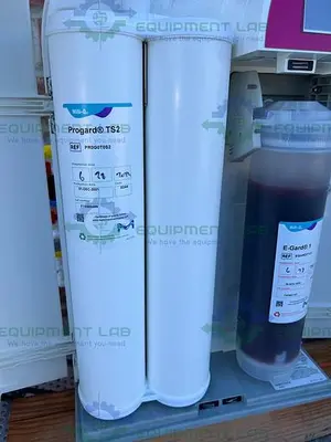 USED MILLIPORE ELIX ADVANTAGE 15  WATER PURIFYING SYSTEM W/ E-POD, 30L PE TANK