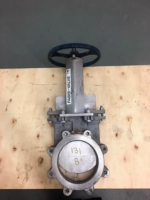 Fabri-Valve 8"-150 knife gate valve hand wheel operated