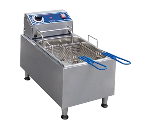 Globe PF10E Countertop Electric Fryer - (1) 10 lb Vat, 120v