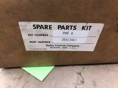 Bailey Controls P95 6 Spare Parts Kit 256136A1-NIB (LOT OF 2)