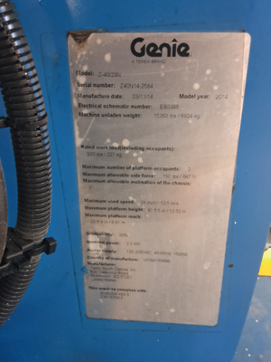USED 2014 Genie Z-40/23N