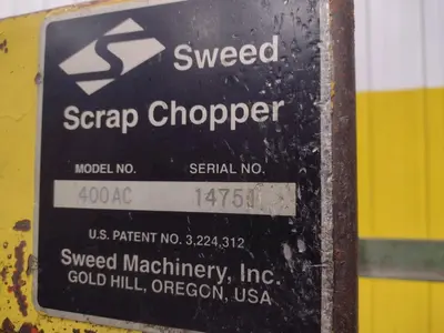 1/2 HP SWEED MODEL 400AC BANDING & METAL SCRAP CHOPPER: STOCK #22472