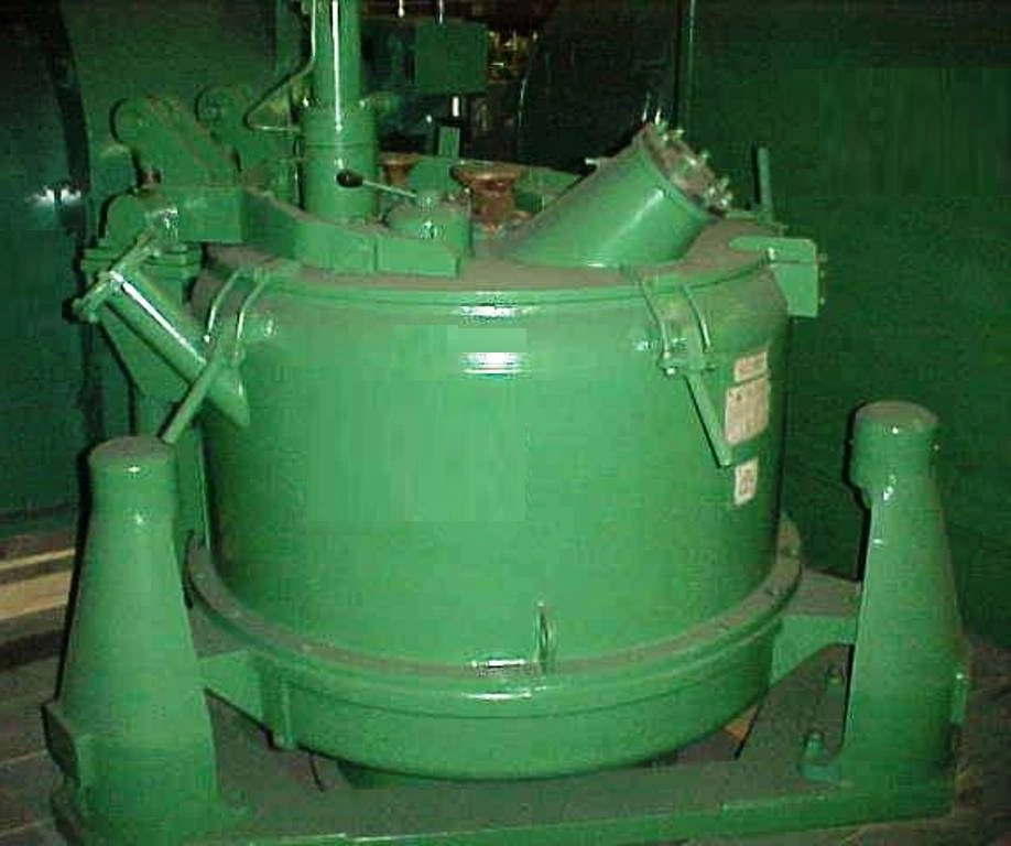 Sangerhausen FZPU-1000-C-AHS perforate basket centrifuge, 316SS.