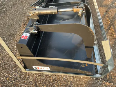 New JCT 84” Grapple Bucket Skid Steer Attachment, Universal Quick Attach, two hydraulic grapple arms...