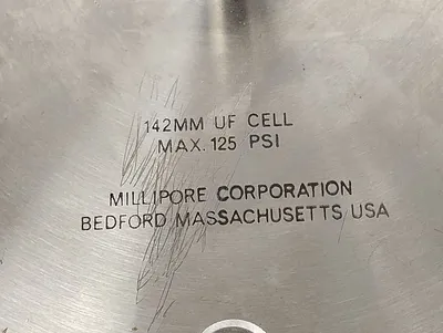 USED MILLIPORE 142MM UF Cell 125 PSI