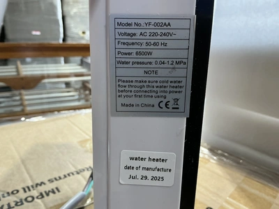 Used KVNTOOLS YF-002AA Water Heaters Michigan US | Miedema Asset Management Group #1414575