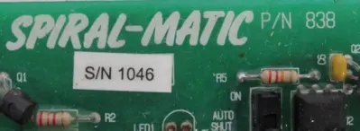 NEW SPIRAL-MATIC 838 CIRCUIT BOARD