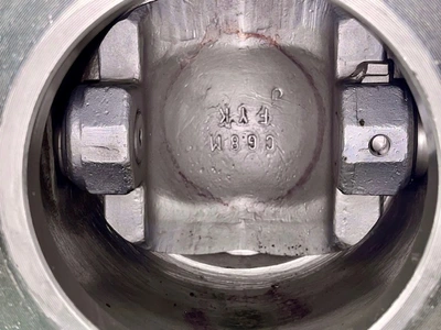 Fisher 4" V150 Stainless Steel V-Ball Control Valve