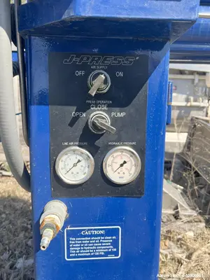 Used Evoqua J-Press 800G32 Filter Press – 313 Sq. Ft., 100 PSI, Built 2019
