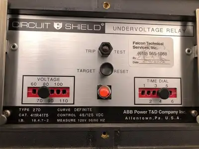 ABB Circuit Shield 411R4175 Undervoltage Relay 48/125VDC